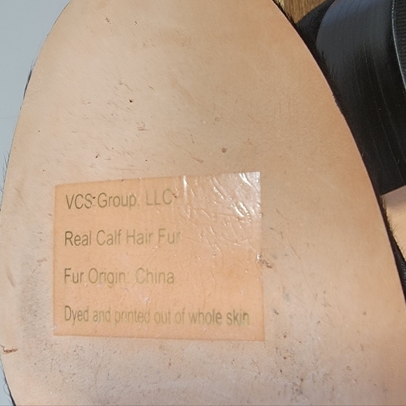 VC Signature Black Calf Hair Leather Tassel Loafers Size 8 - Picture 15 of 17